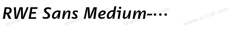 RWE Sans Medium字体转换 RWE Sans Medium字体转换